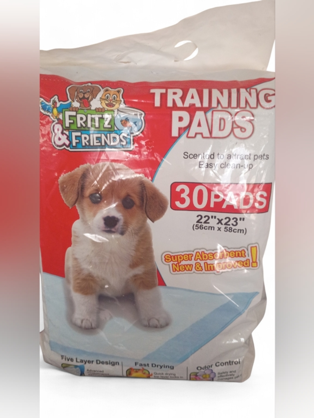 30 Pack Super Absorbent Pet Training Pads - Fritz&Friends